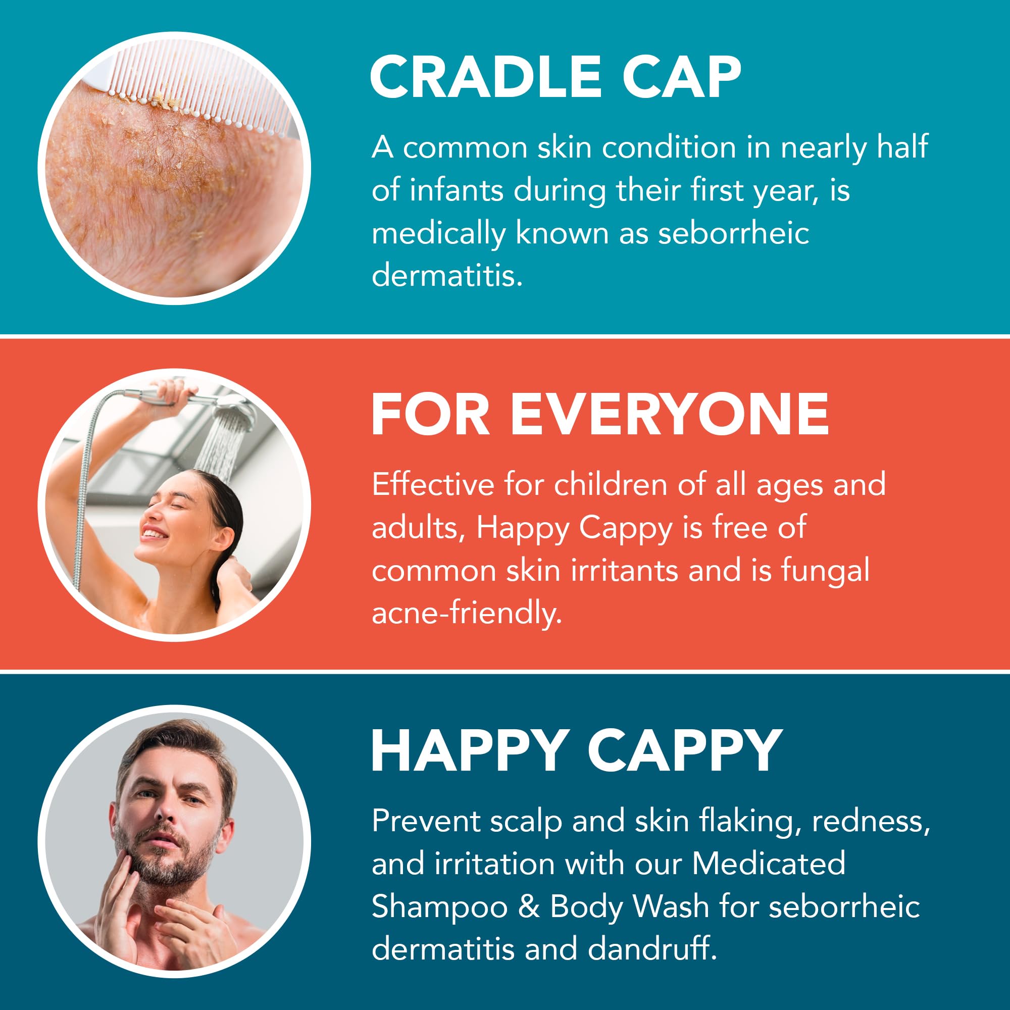 Happy Cappy bundle packaging for cradle cap care routine.