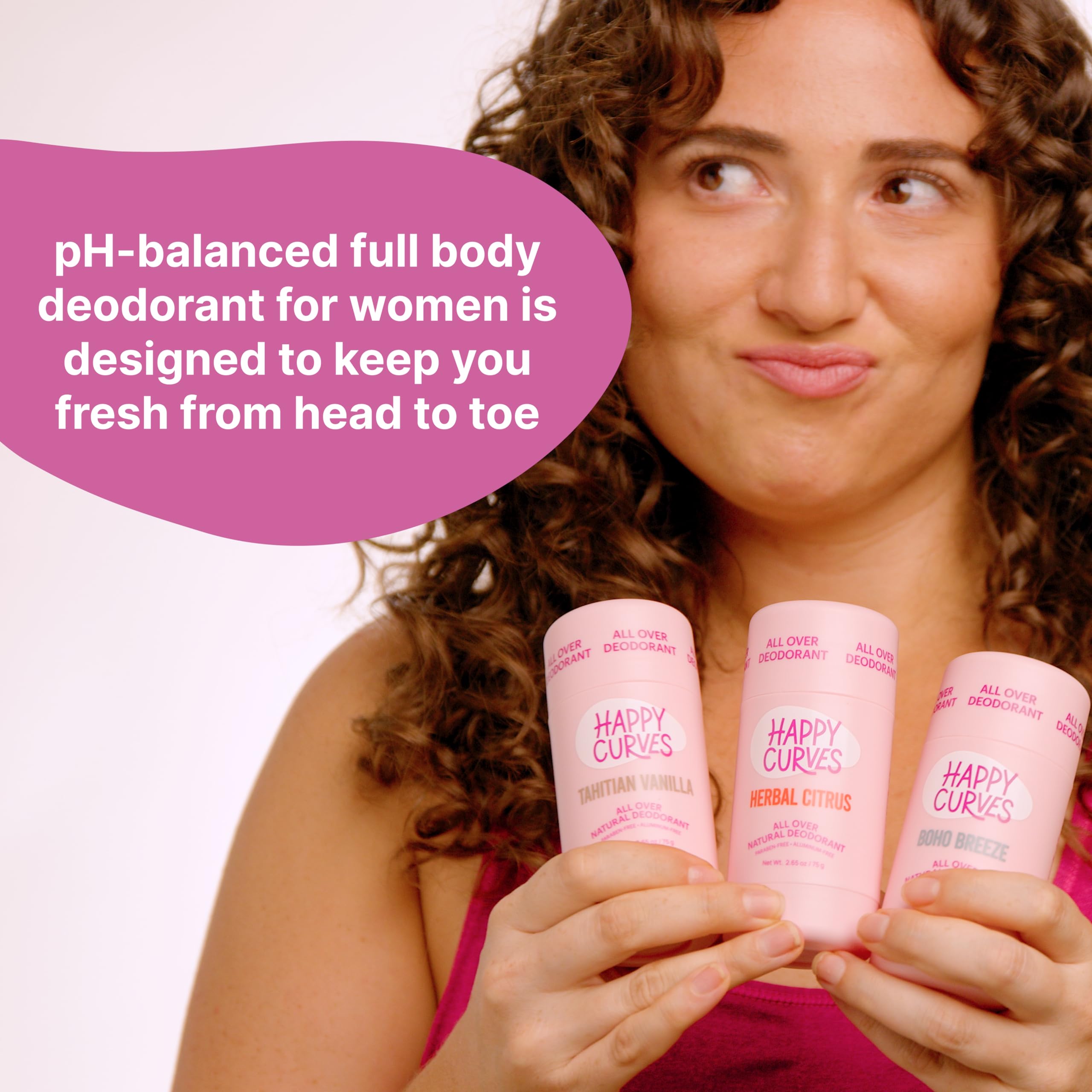 HAPPY CURVES Boho Breeze being applied for invisible coverage