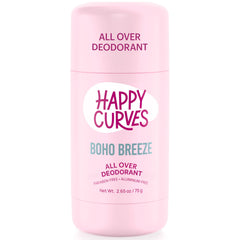 HAPPY CURVES Boho Breeze deodorant bottle with long-lasting protection