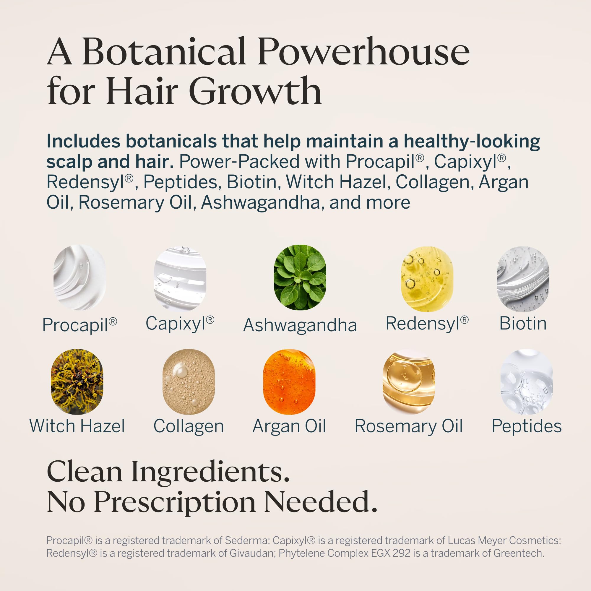 Happy Head frizz-taming hair close-up showing smooth, manageable strands.