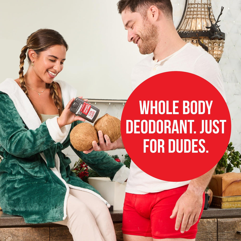 Happy Nuts application underarm demonstrating daily use