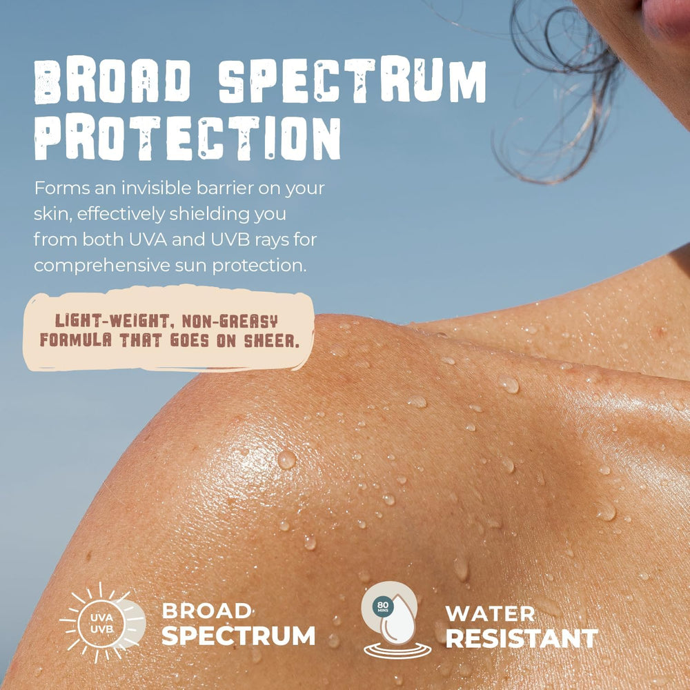 Happy Ocean SPF45 reef-safe-packaging-sugarcane features eco-friendly packaging and reef-safe formula