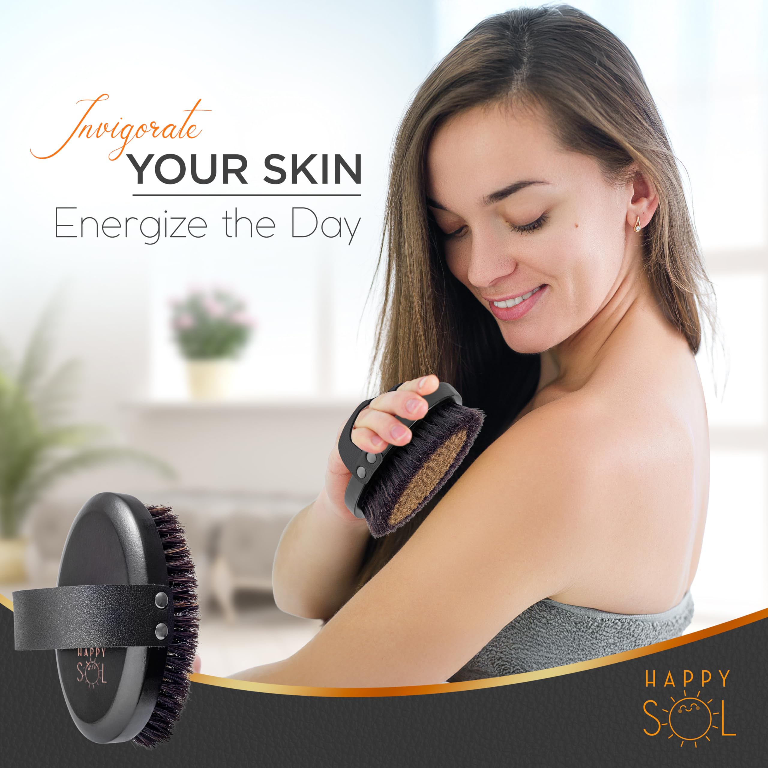 Happy Sol ritual card inside offers mindful tips for a skincare-focused routine.