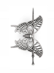 HAQUIL antique silver finish hairpin detail on metal alloy