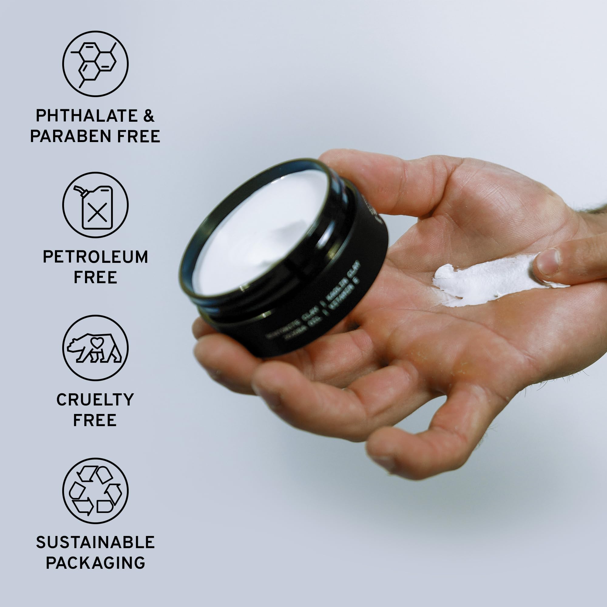 Hardworking Gentlemen brand packaging front emphasizes premium natural ingredients.