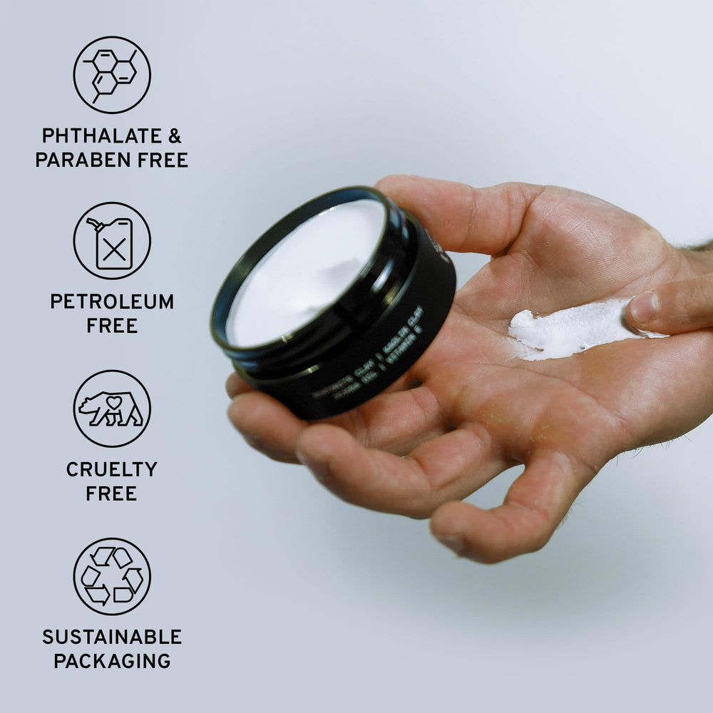 Hardworking Gentlemen brand packaging front emphasizes premium natural ingredients.