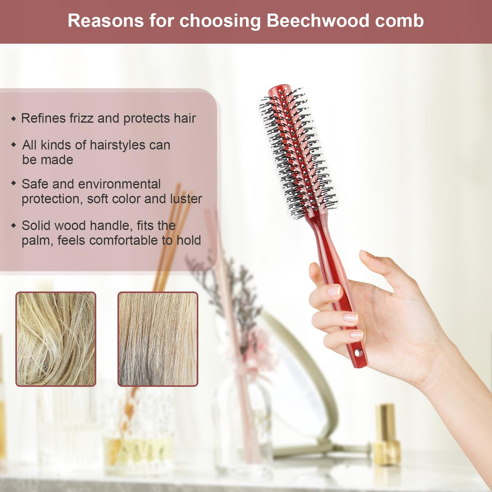 Harewu curling comb in use for stylishly shaping wet or dry hair