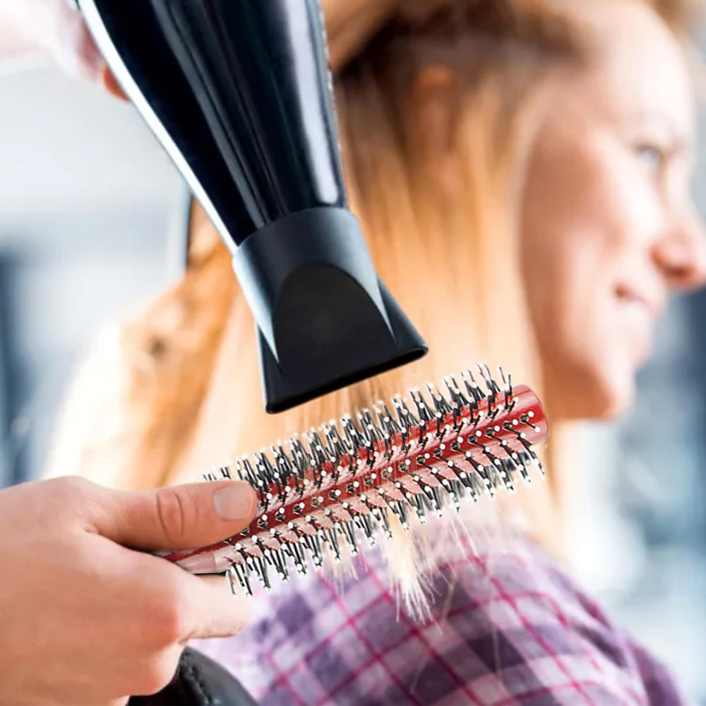 Harewu curling comb product shot in red finish