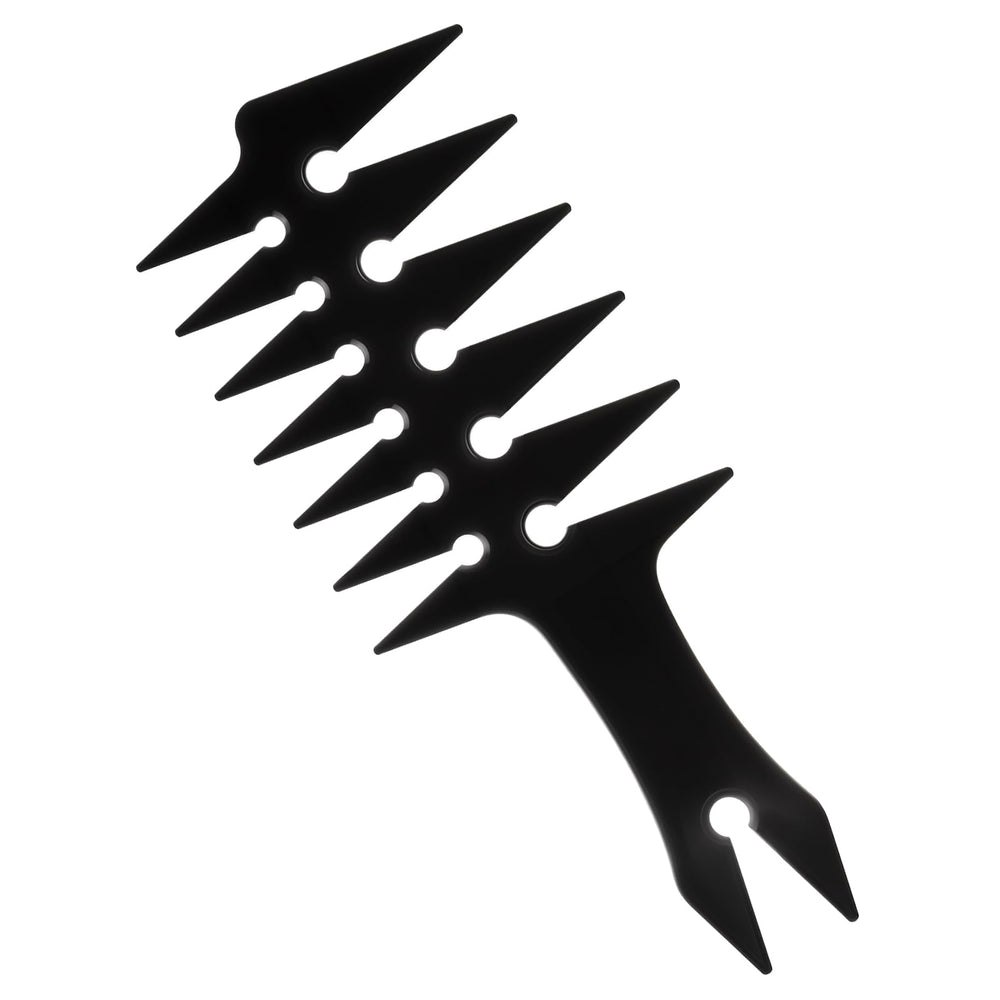 Hariendny Hair Wide-Tooth Comb front view shows double-sided detangling design.
