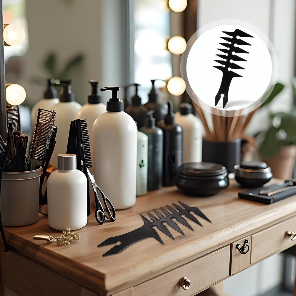 Hariendny Hair Wide-Tooth Comb two-sided design supports multiple styling routines.