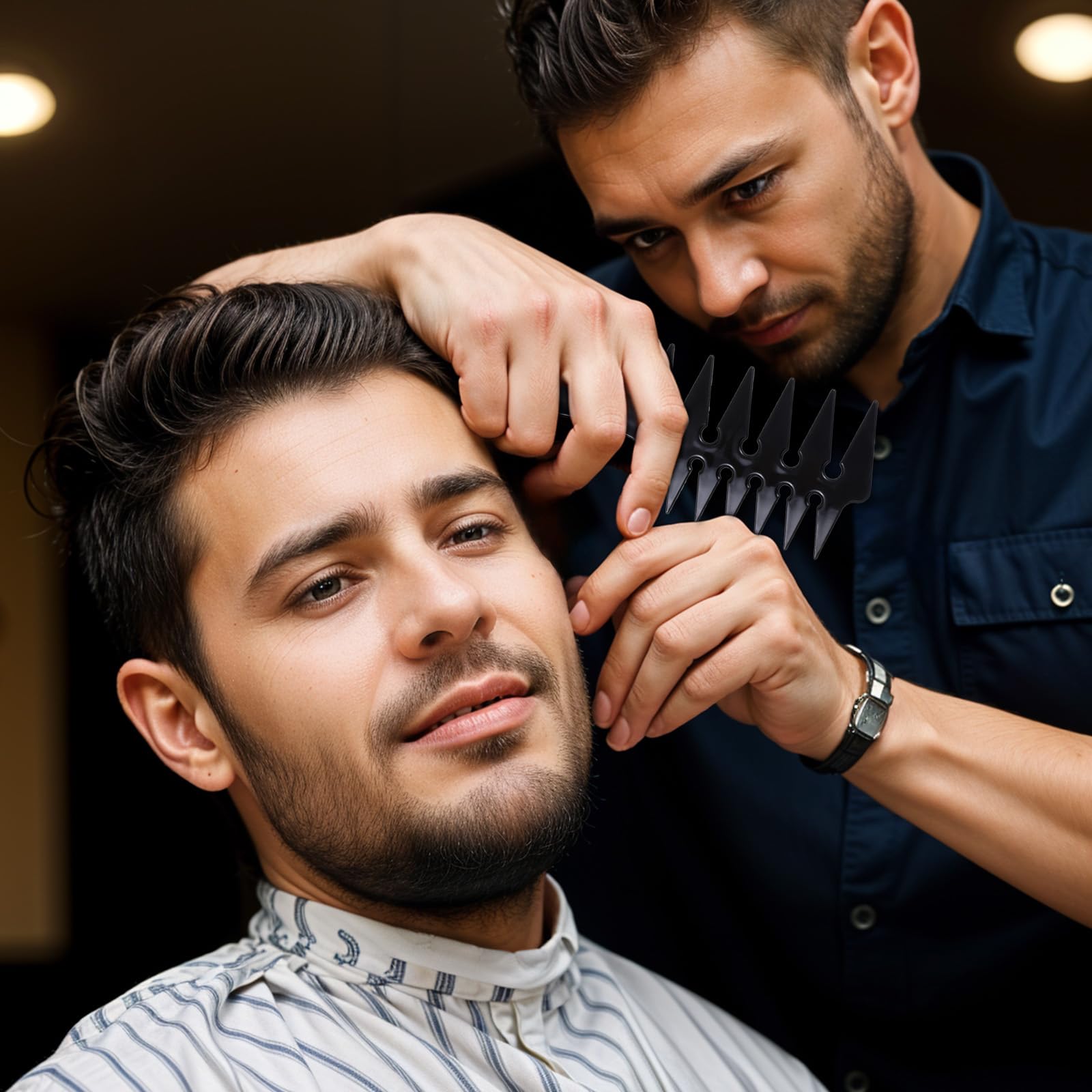 Hariendny Hair Wide-Tooth Comb shown in travel-ready compact form.