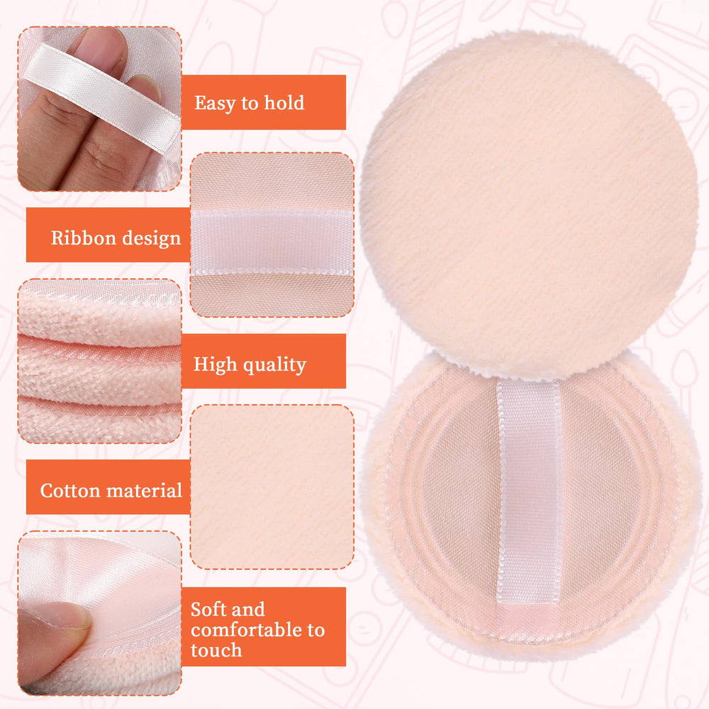 Hariendny crystal velvet puff offers soft, fluffy texture for comfortable daily use.