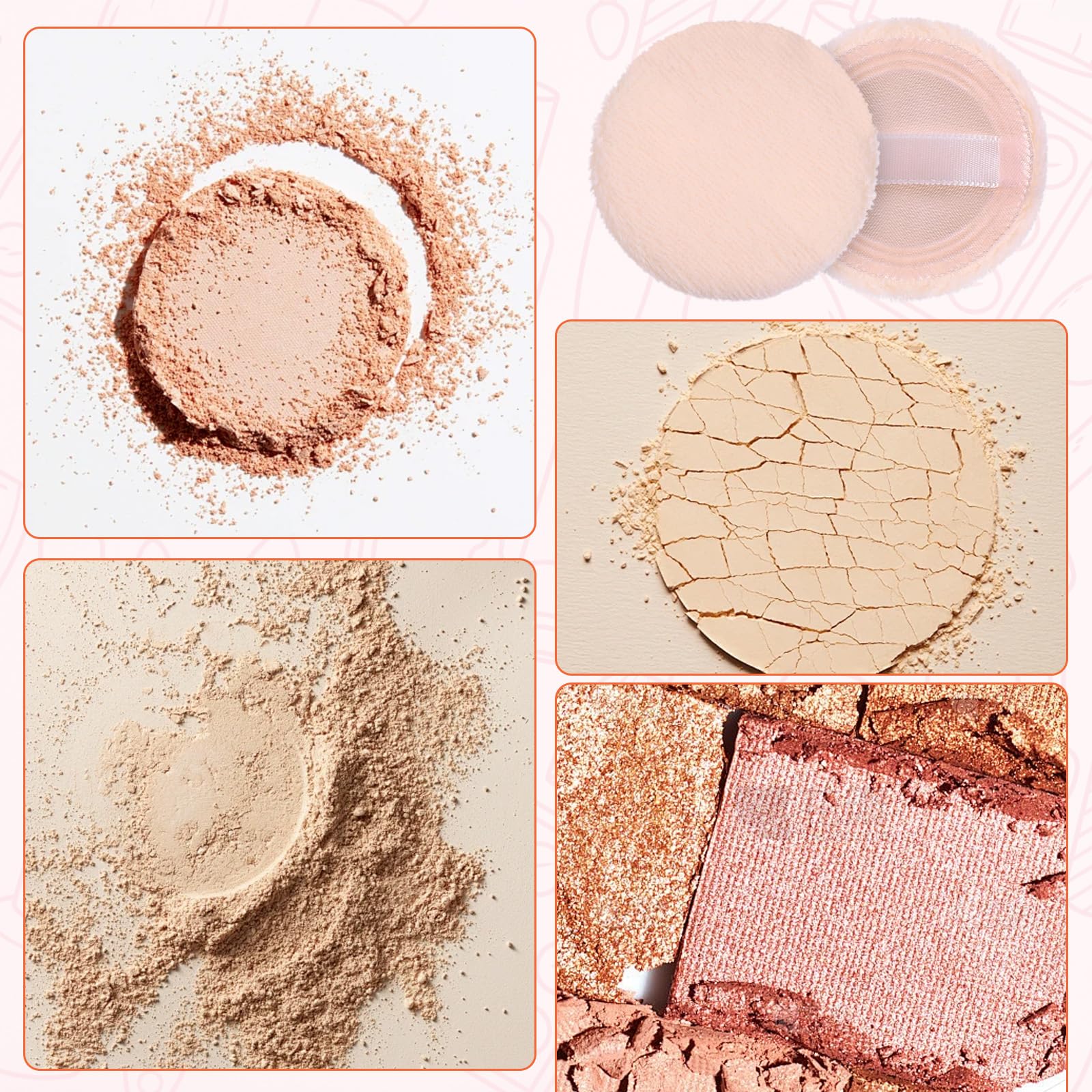 Hariendny versatile puff works with loose, pressed, and setting powders.