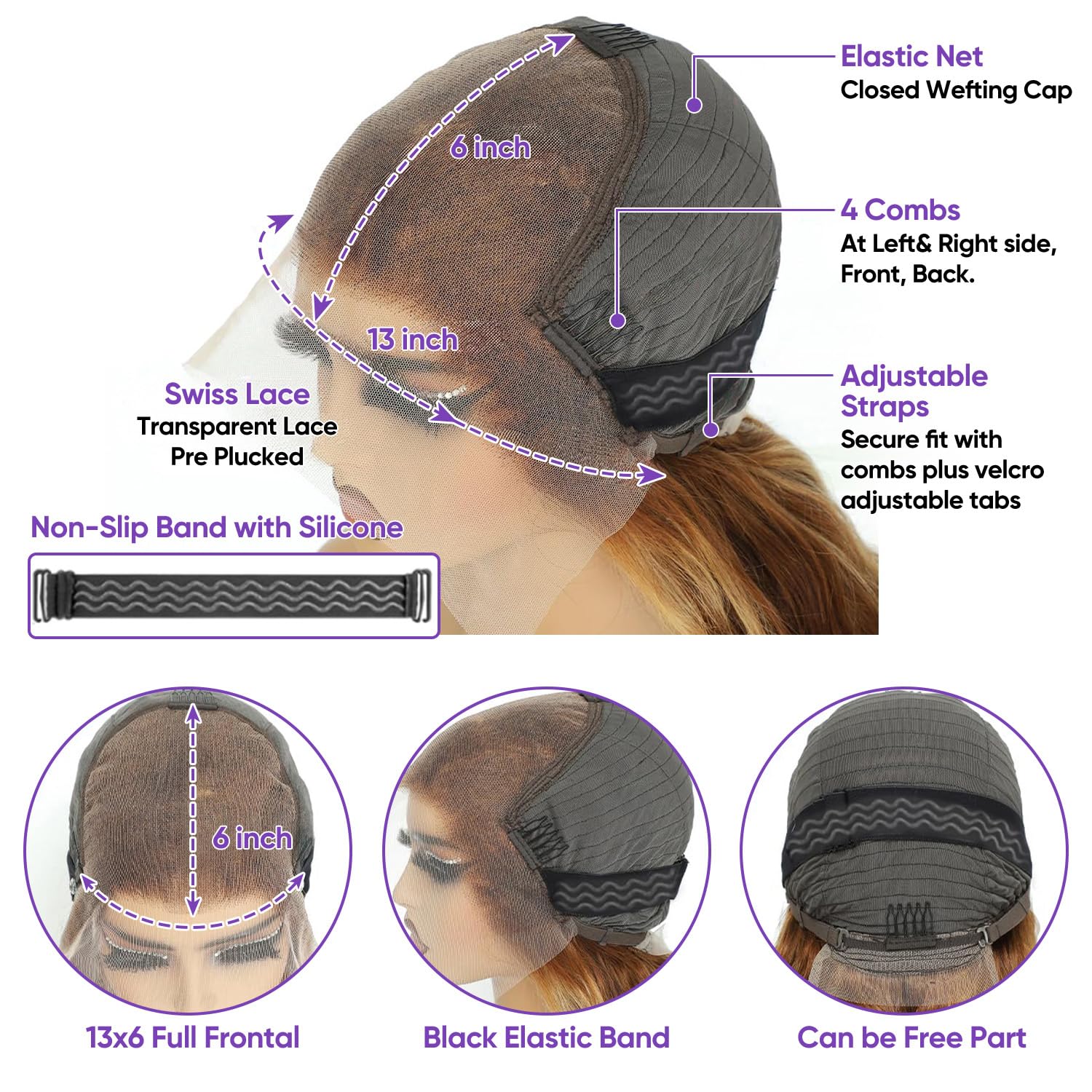 Harmsh wedding party look wig demonstrates versatile styling for events and daily wear