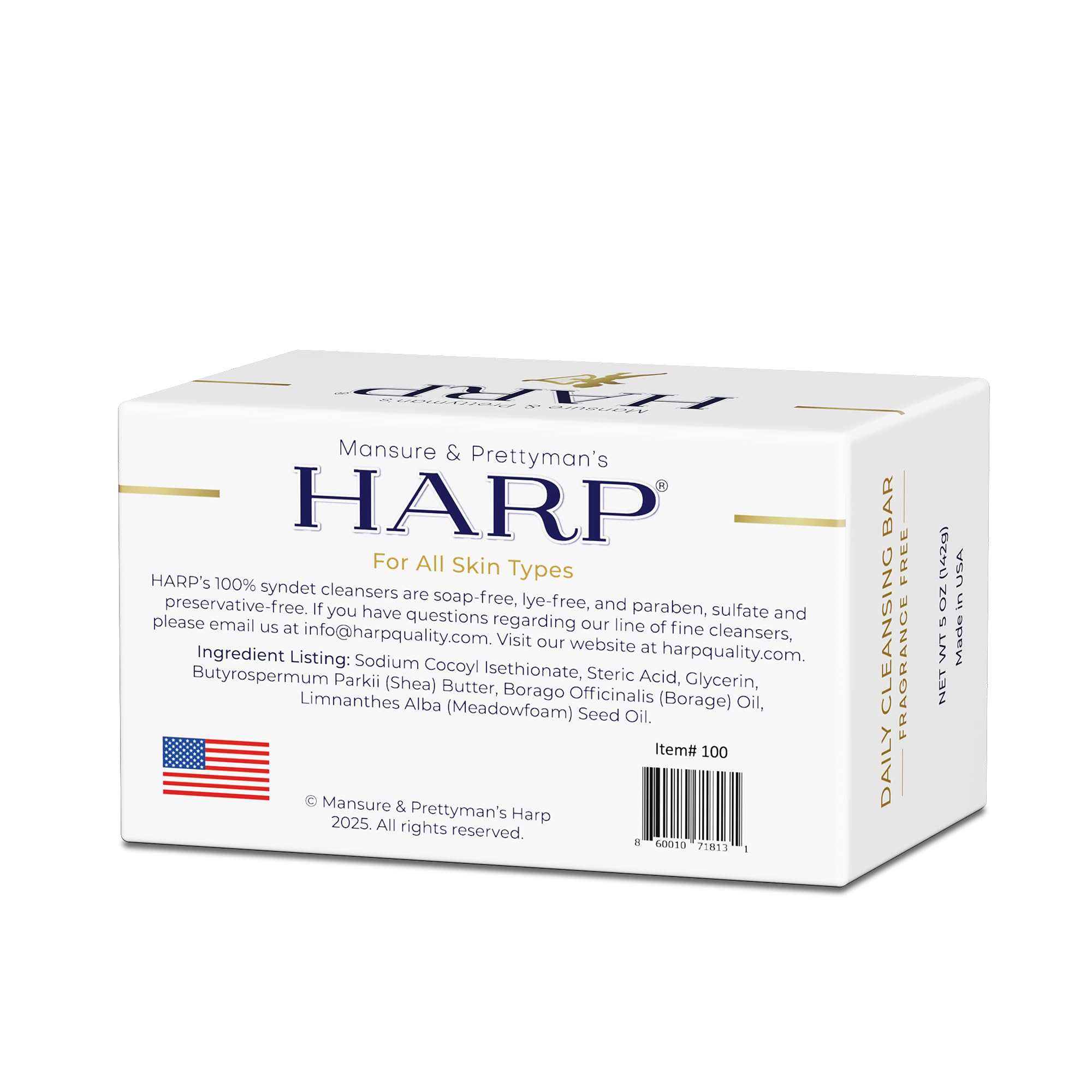 HARP Skin moisture protection shot implies barrier-friendly cleansing.