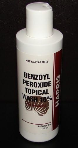 Harris Pharmaceuticals benzoyl peroxide 10% acne wash foaming lather demonstrates effective cleansing.