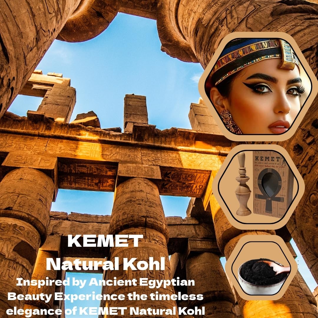 HARRAZ Kemet Pharaoh packaging adds historic elegance to any beauty routine.