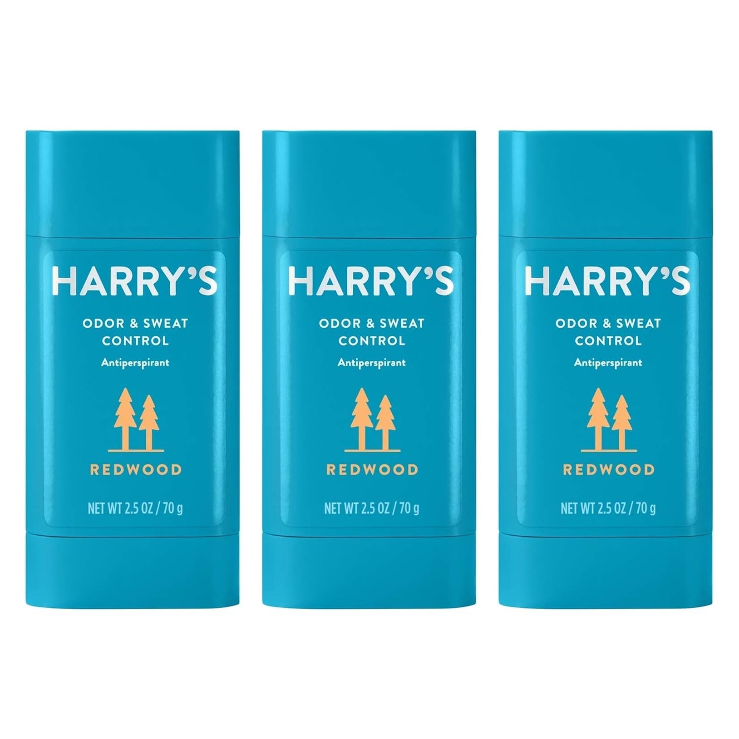 Harry's Redwood 3-pack front view for all-day protection.
