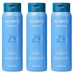 Harry's Stone body wash bottle front with a refreshing morning scent.