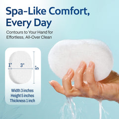HartFelt bath sponge durable material close-up for long-lasting use.
