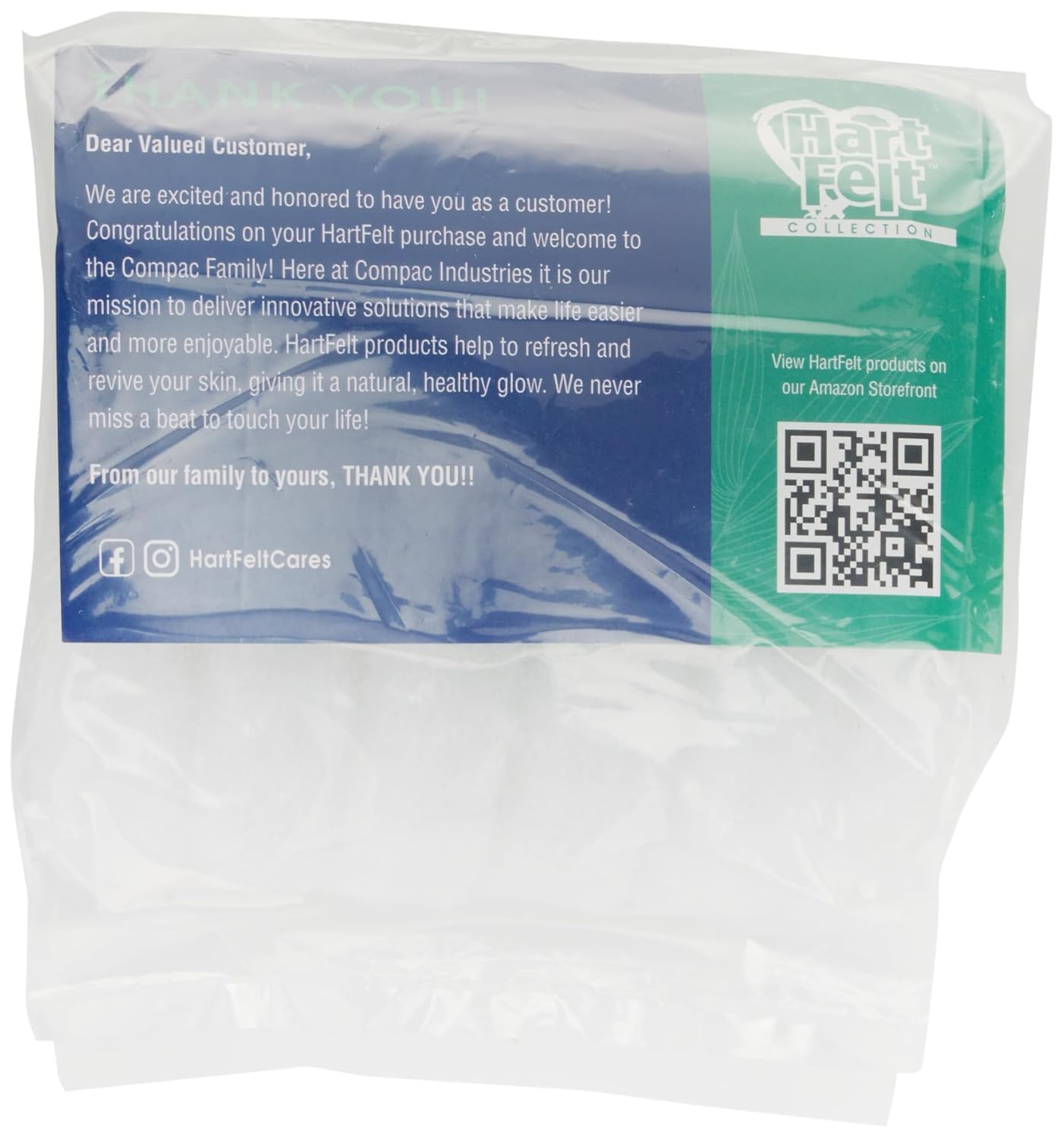 HartFelt oval sponge close-up shows durable foam that resists tearing