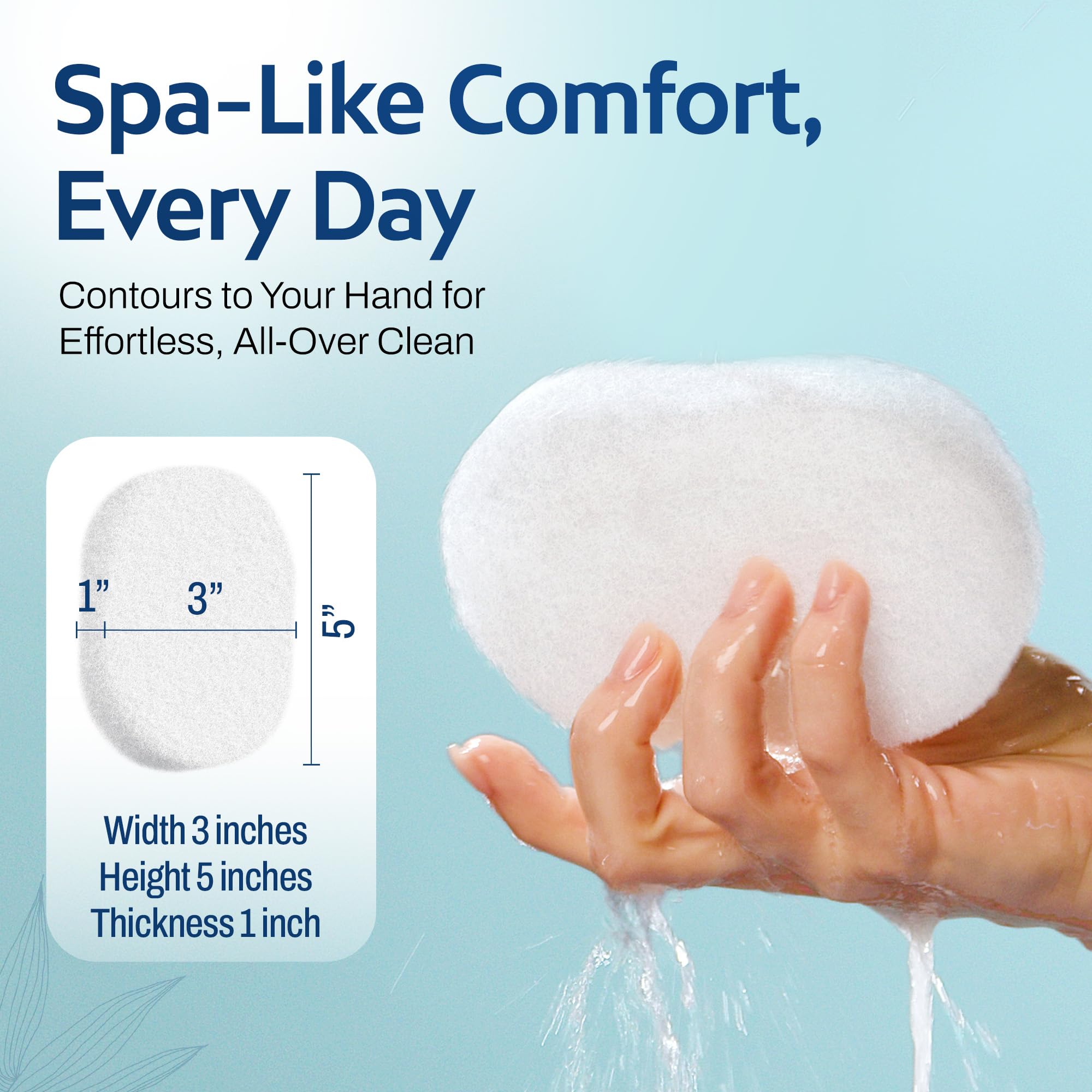HartFelt sponges with soap lather showcased for easy cleansing and smooth skin