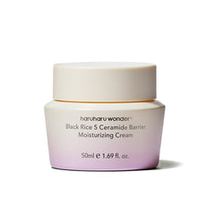 HARUHARU Wonder Black Rice 5 Ceramide Cream jar showing barrier-strengthening hydration.