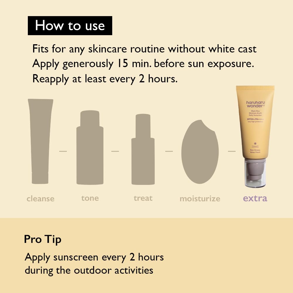 Pack of 2 in-use image showing daily sun protection for all skin types.