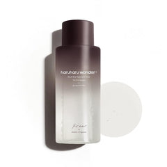 HARUHARU Wonder bottle angled, showcasing glass packaging for sensitive-skin hydration.
