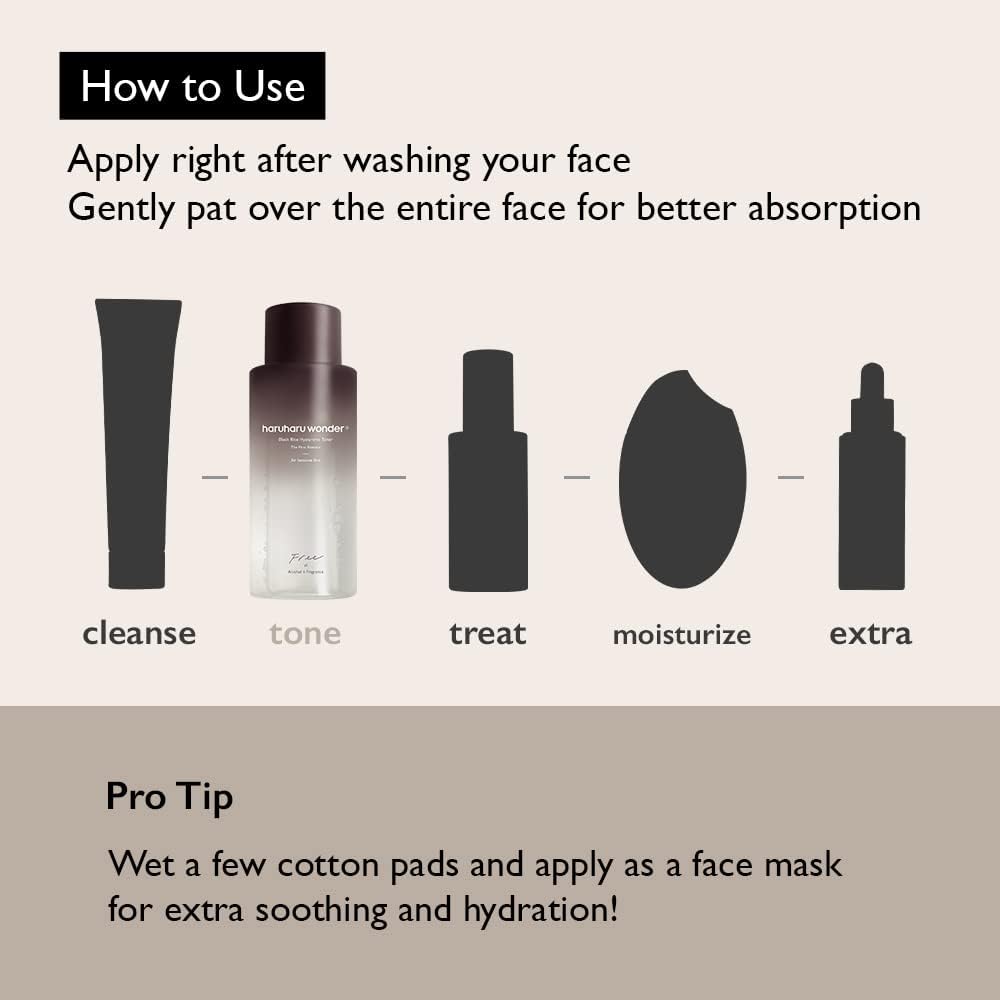 HARUHARU Wonder on a bathroom counter complements a simple skincare routine.