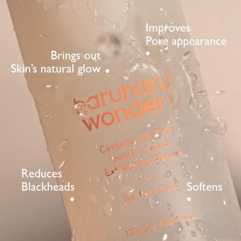HARUHARU serum with orange fruit water highlighting vitamin C for radiant glow.