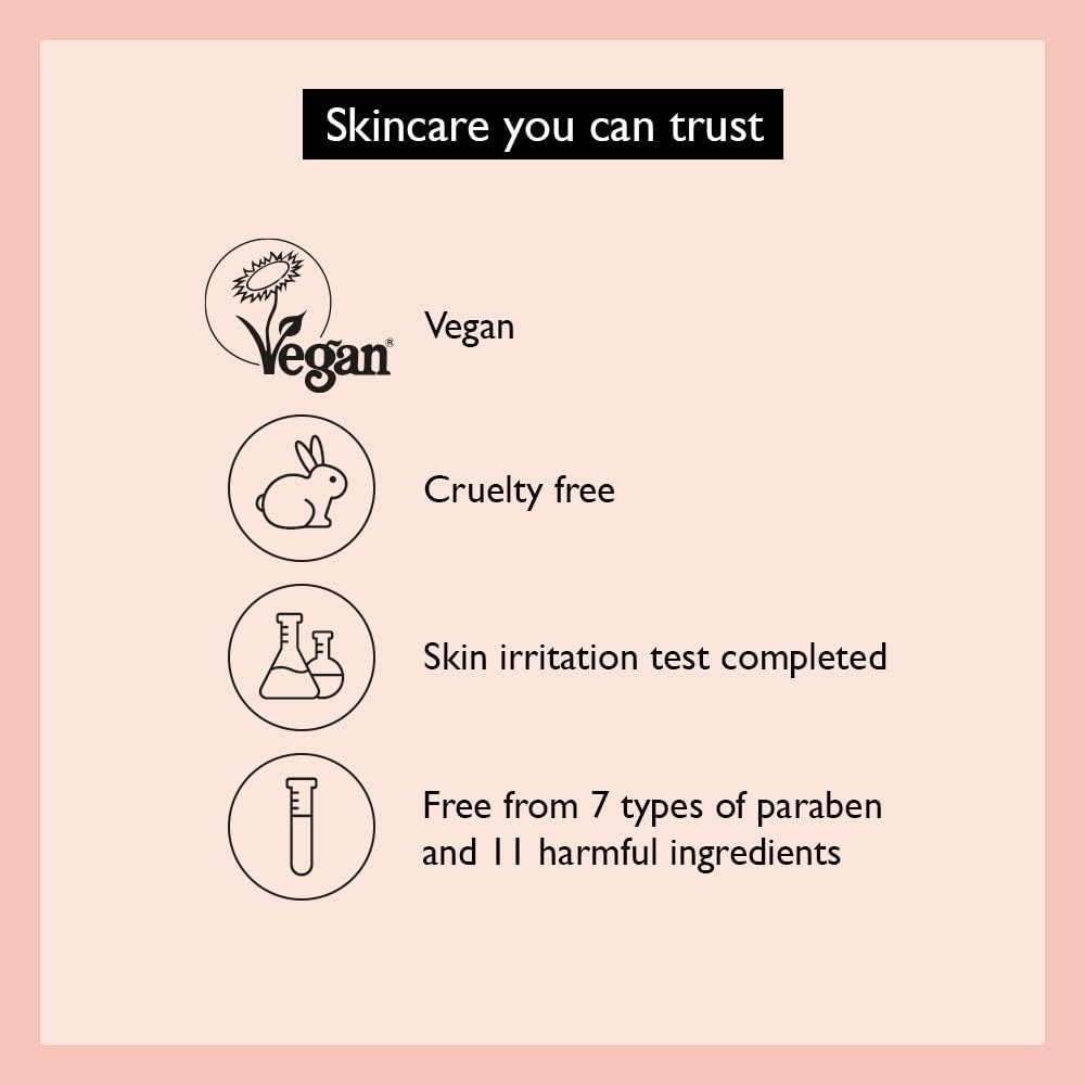 Vegan cruelty-free emblem beside HARUHARU Wonder serum.