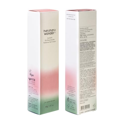HARUHARU Wonder Centella Niacinamide Radiance Gel Cream eco-friendly packaging.