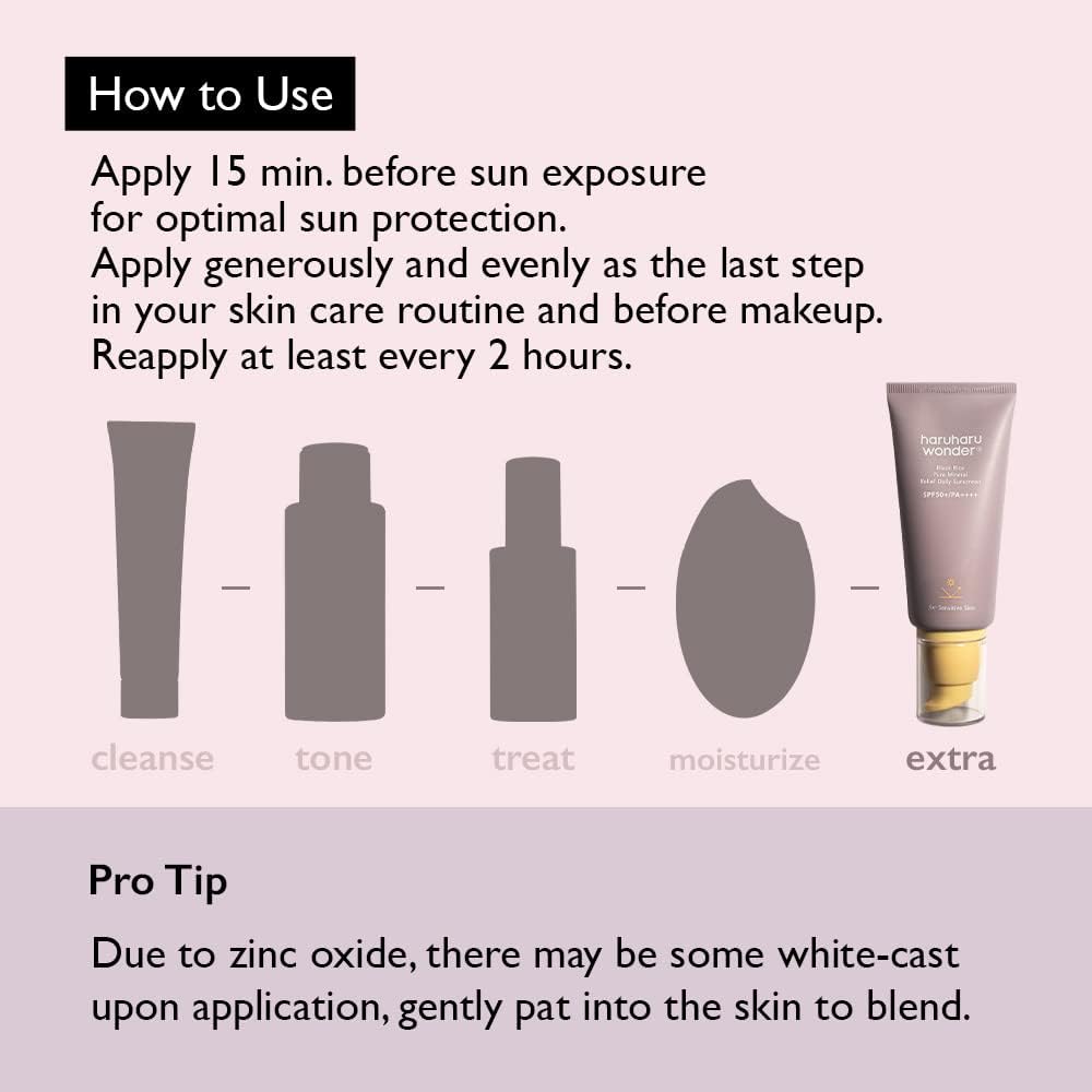 Haruharu Wonder niacinamide graphic promotes even-looking skin tone