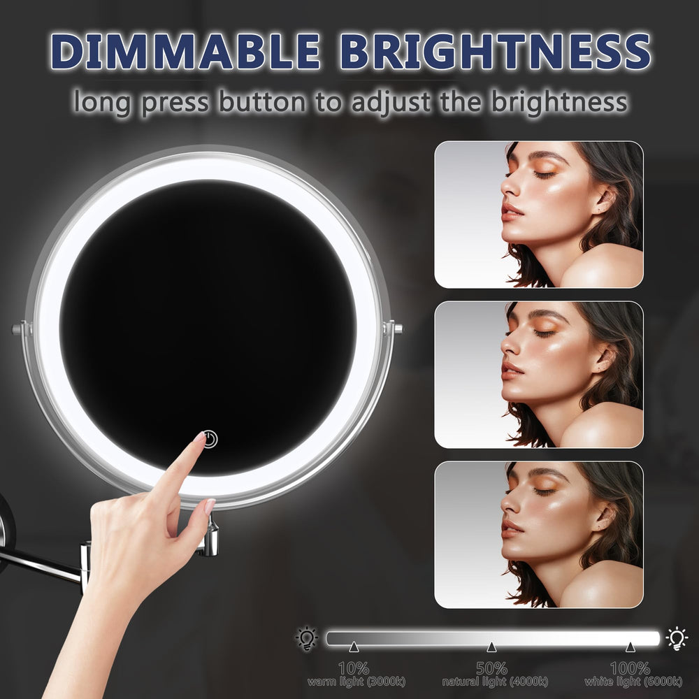 Hasipu dual magnification 1x and 7x ideal for makeup and precise tweezing