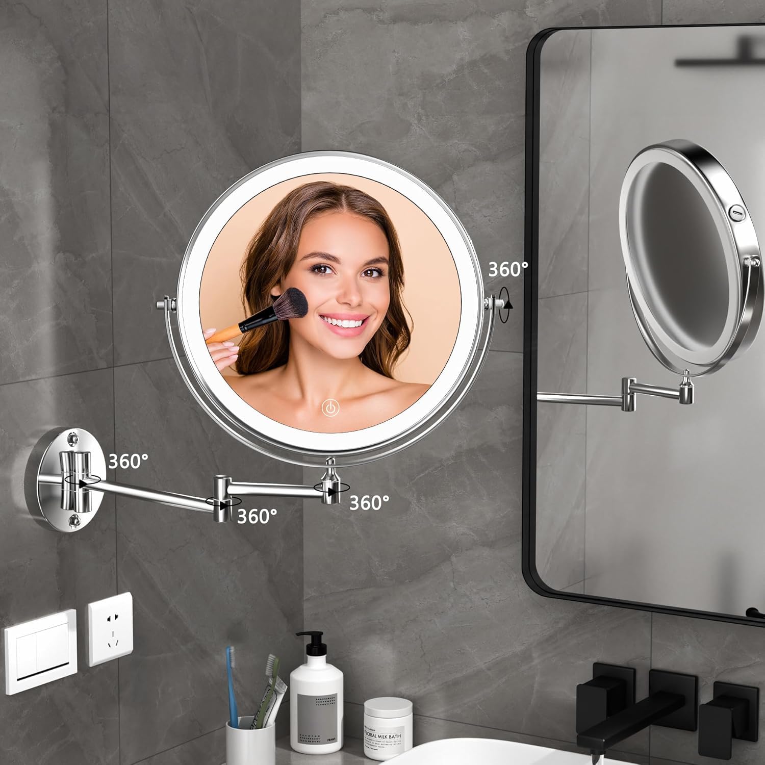 Hasipu chrome finish complements bathroom decor and durability