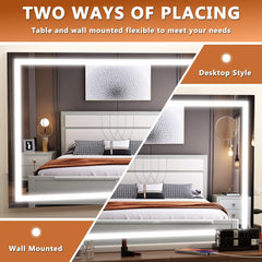 Hasipu vanity mirror memory function recalls last brightness setting.