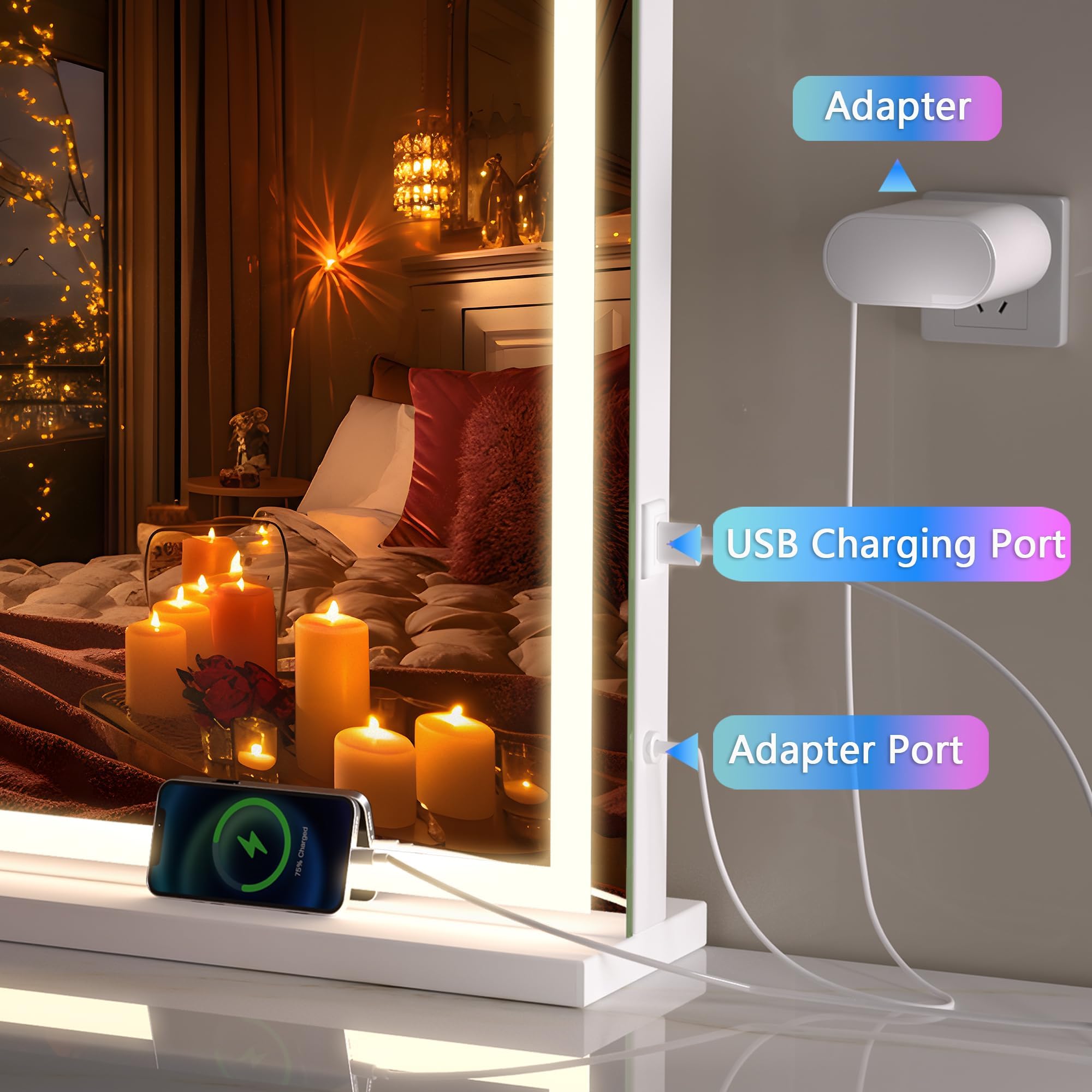 Hasipu vanity mirror makes a thoughtful gift for beauty lovers.
