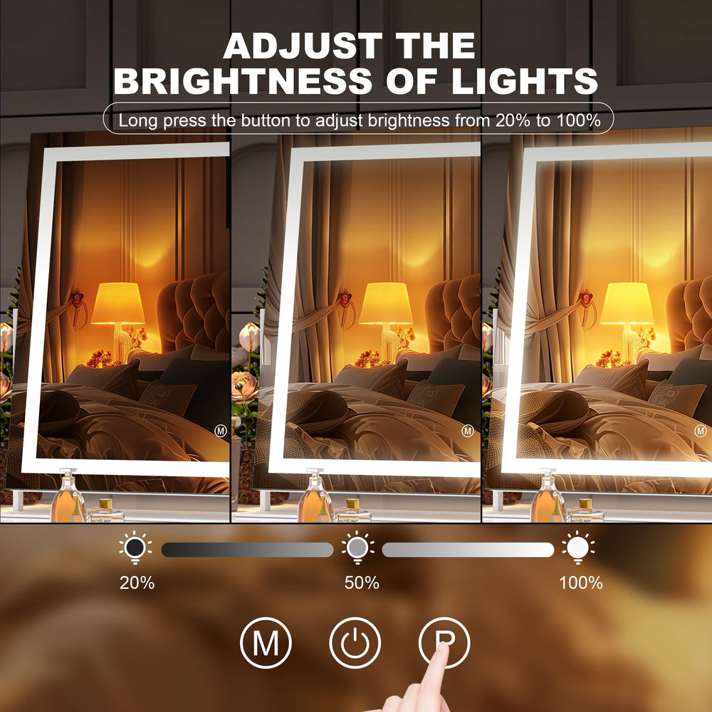Hasipu vanity mirror 360-degree rotation helps you find the best angle