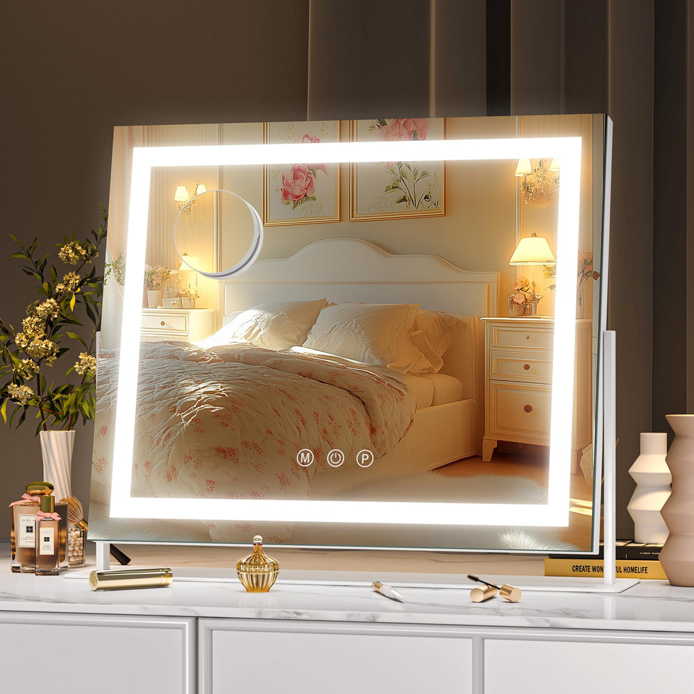 Hasipu vanity mirror memory function recalls your preferred brightness for next use