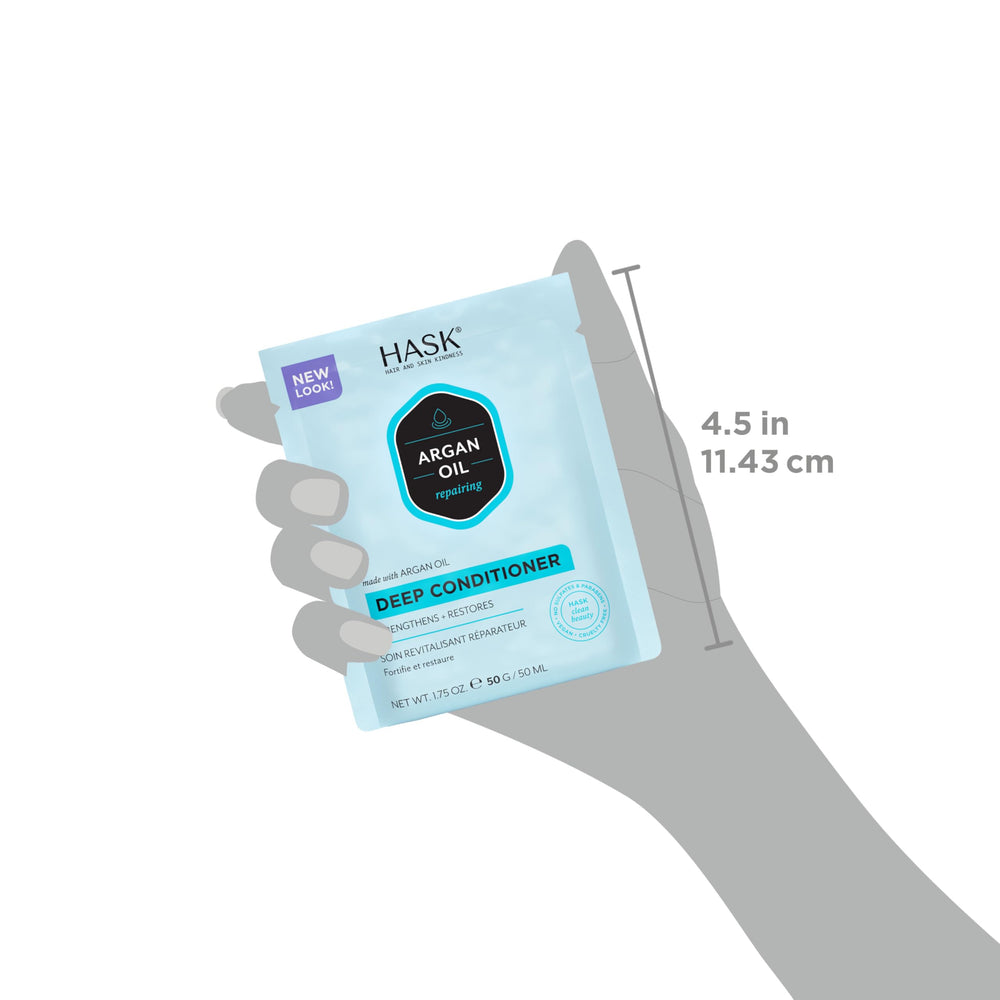 HASK Color Safe label on bottle signaling color maintenance benefits