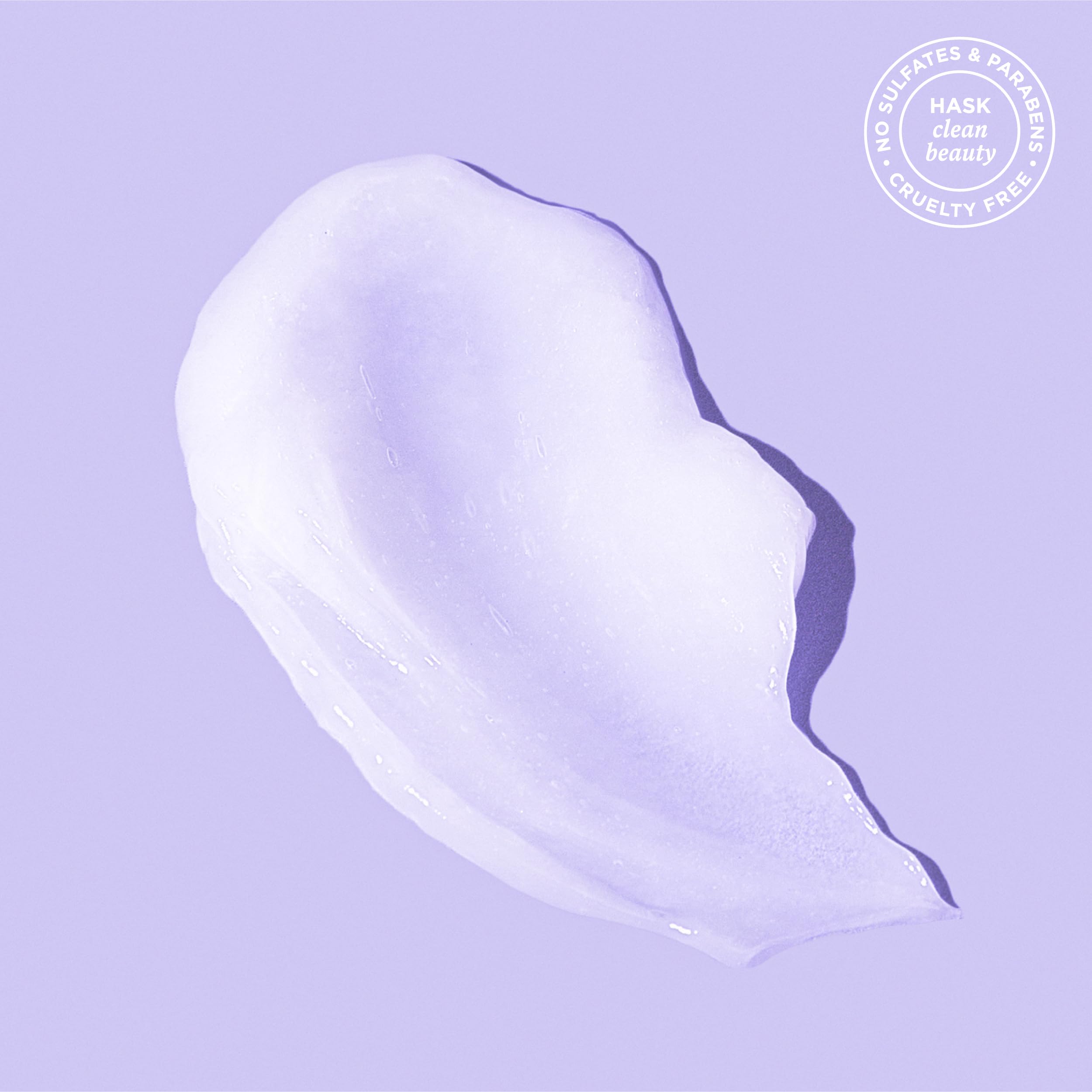 HASK Biotin Boost conditioner rinse closeup demonstrates detangling and smooth finish.
