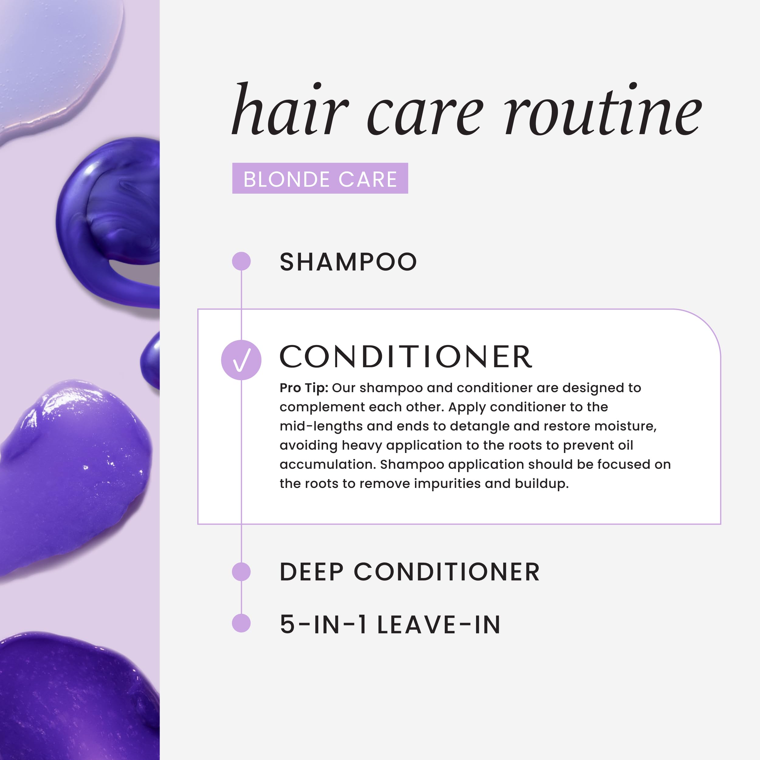 HASK Blonde Care vegan symbol signals plant-based formulation.
