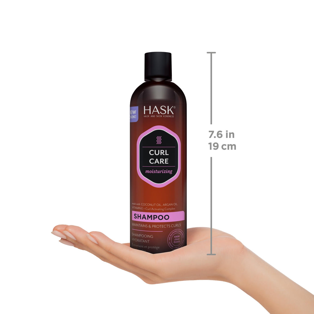 HASK color-safe haircare tube—protects color while smoothing and defining