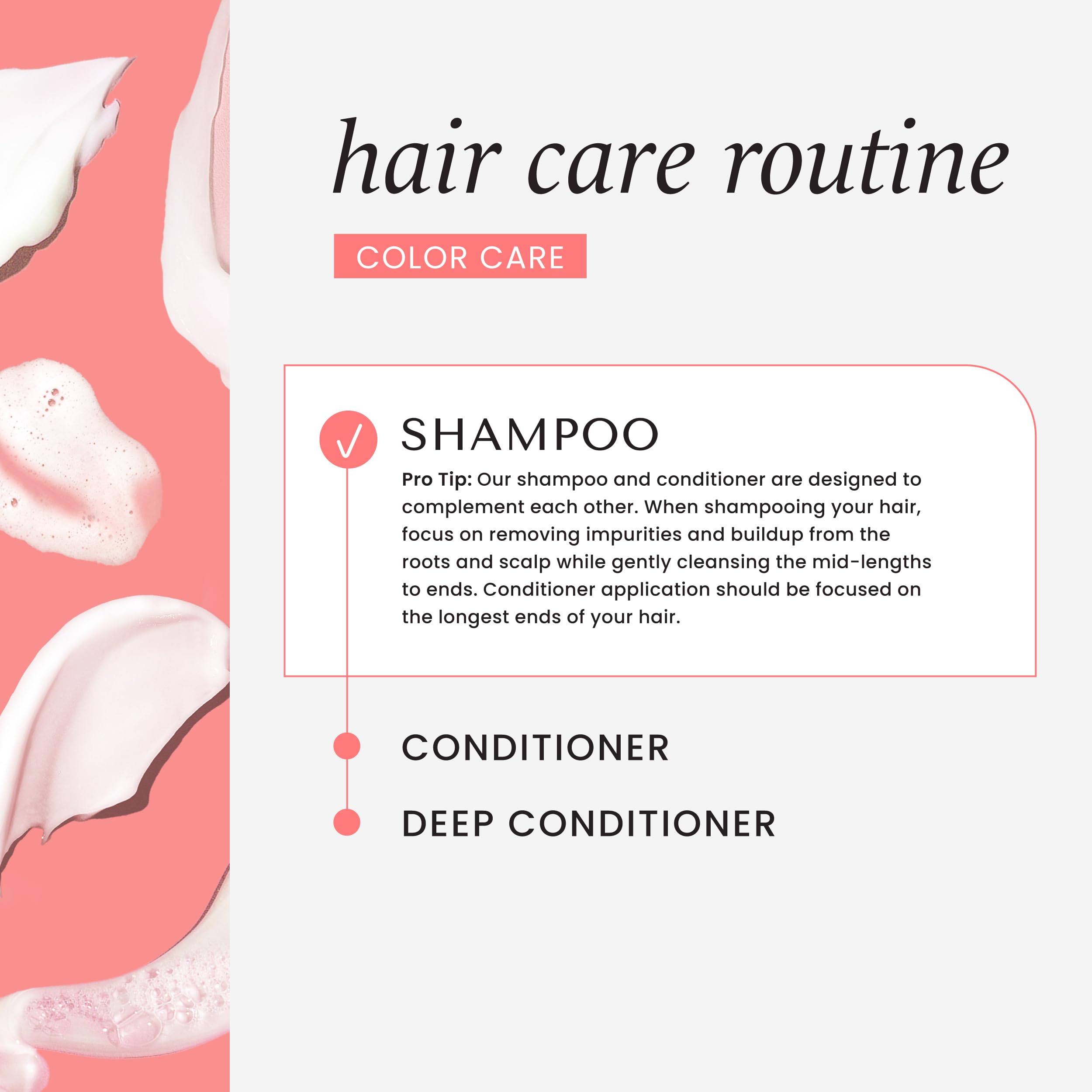 HASK Color-Treated Hair shine portrait highlights lustrous strands with color protection.