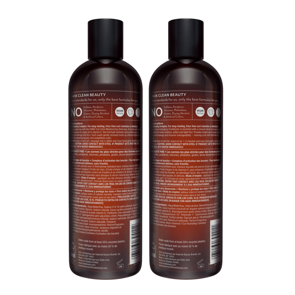 HASK curly hair definition shot—before-and-after texture with enhanced curl pattern