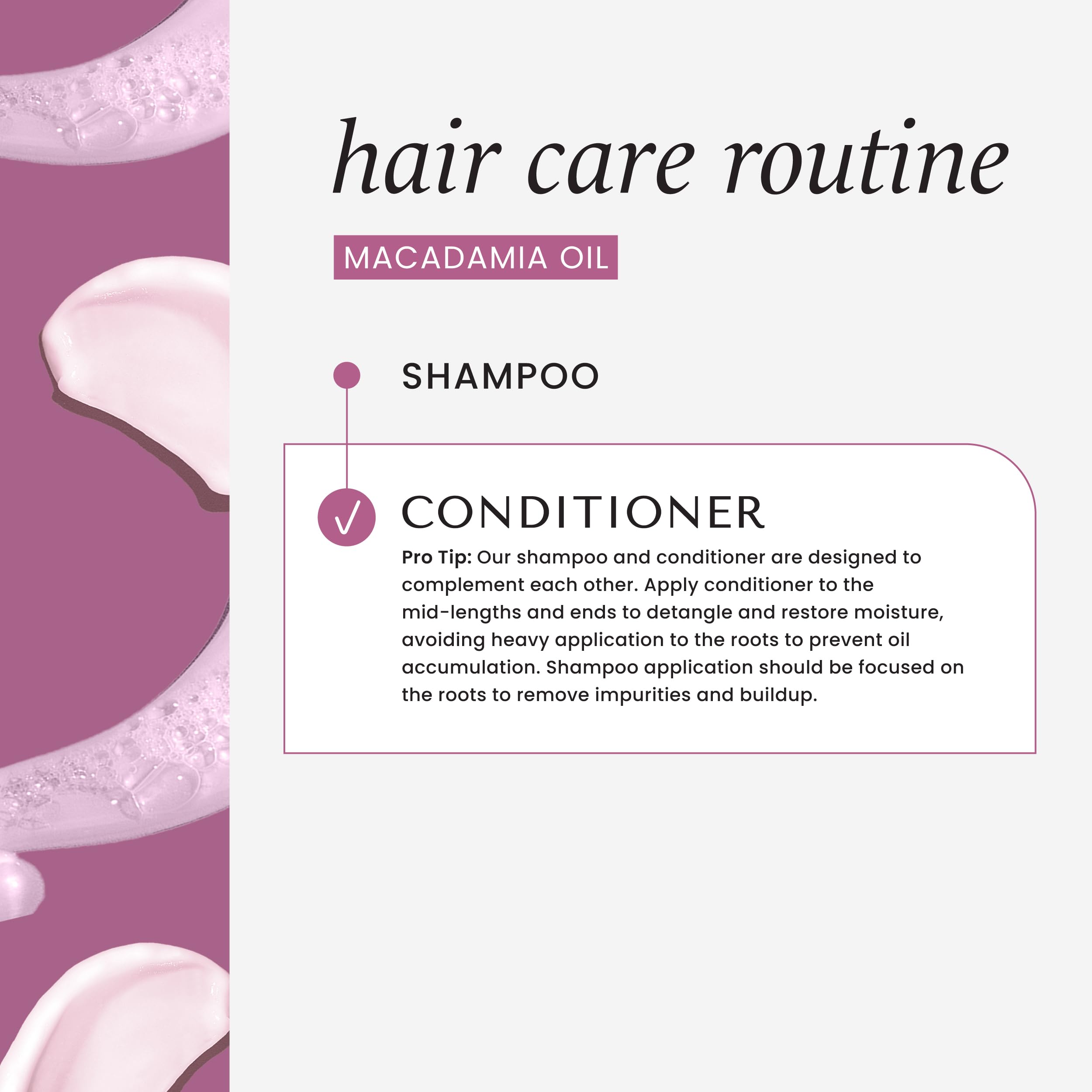 HASK Macadamia Oil Silkiness bottle hints at salon-soft shine for everyday hair.