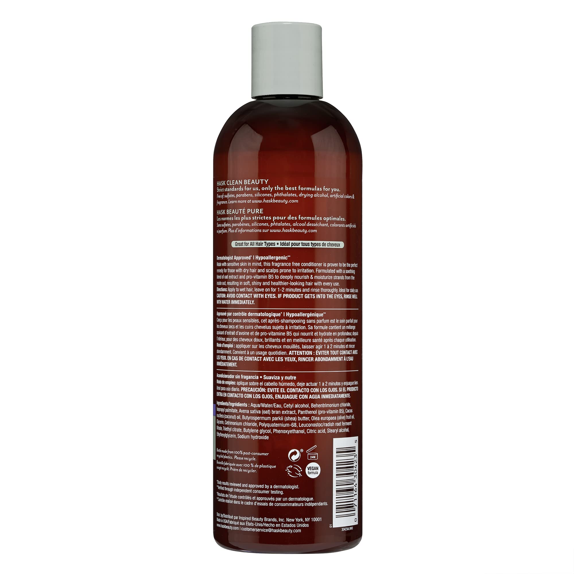 HASK hair-soft-shine shot depicts silky, manageable hair after use