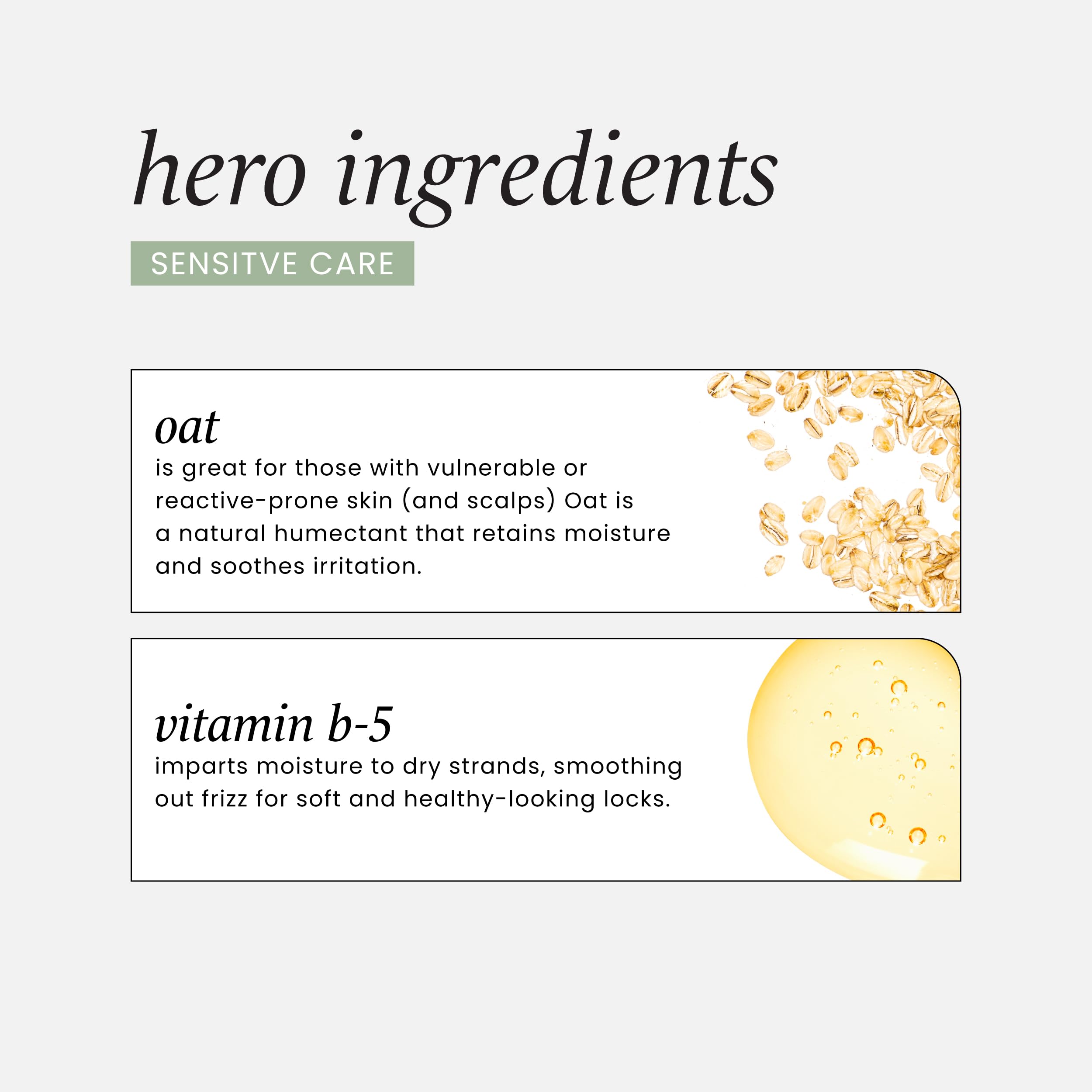 HASK oat extract graphic emphasizes soothing, moisturizing ingredients for healthy-looking hair