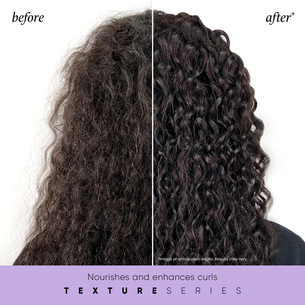 HASK Twist Tamer hands applying leave-in to damp curls